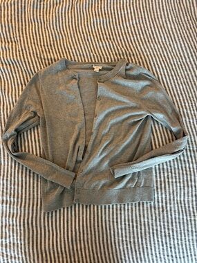 J Crew Caryn Gray Women's Button Cardigan Sweater